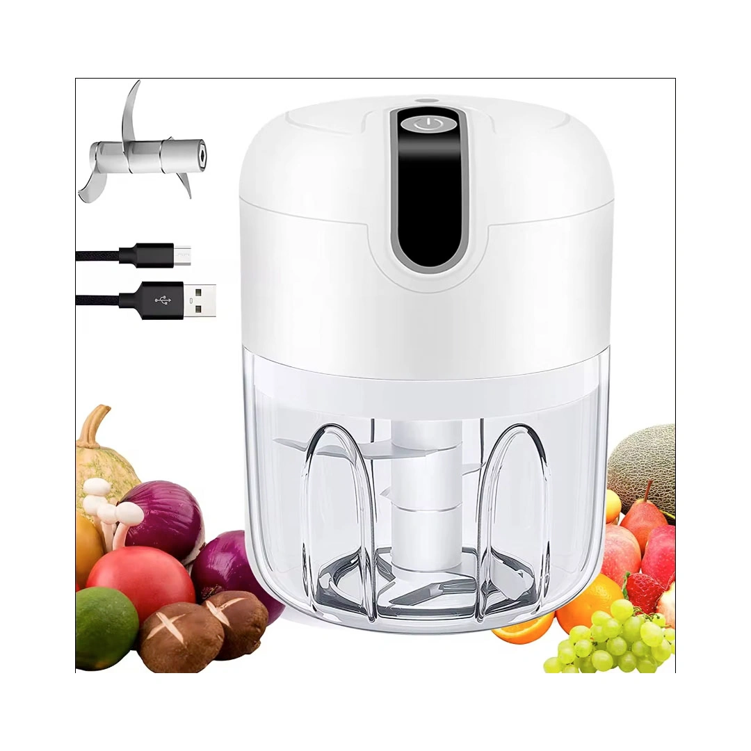 مفرمة ثوم كهربائية صغيرة قابلة لإعادة الشحن - 250 مللي