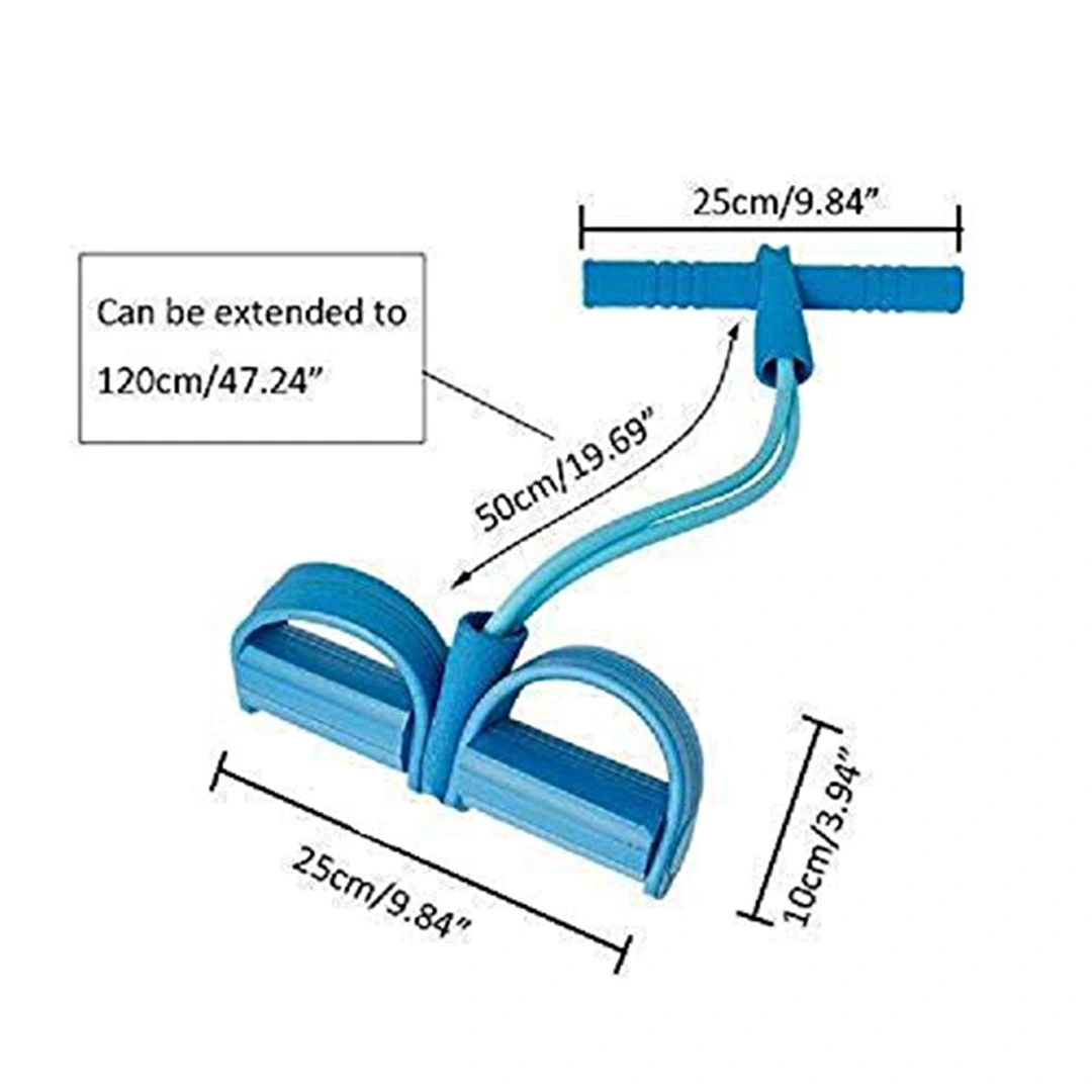 أداة تمرين مطاطية لسحب وشد الجسم 4 في 1 - لبني