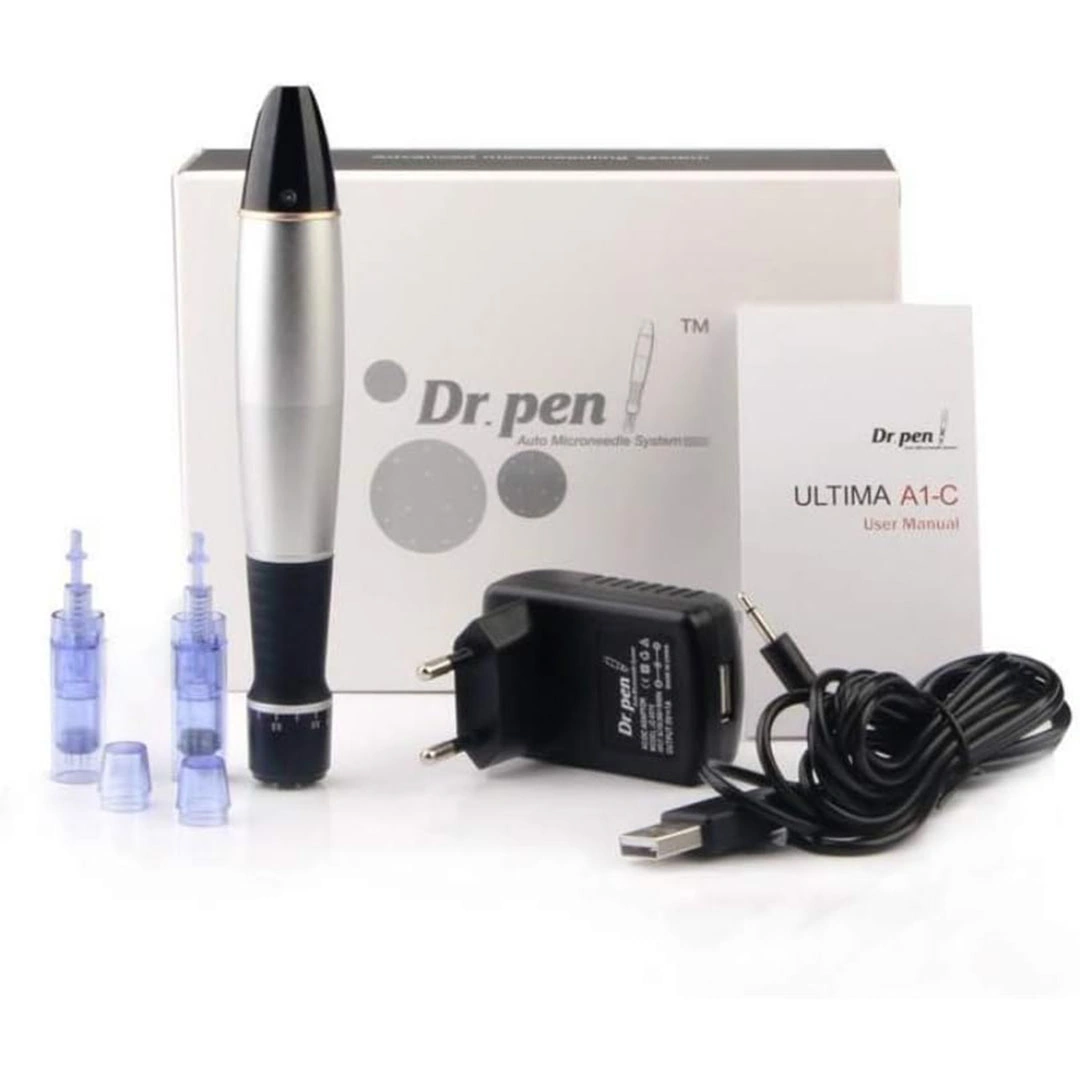قلم وخز احترافي بالابر الدقيقة كهربائي اوتوماتيكي لعلاج البشرة A1