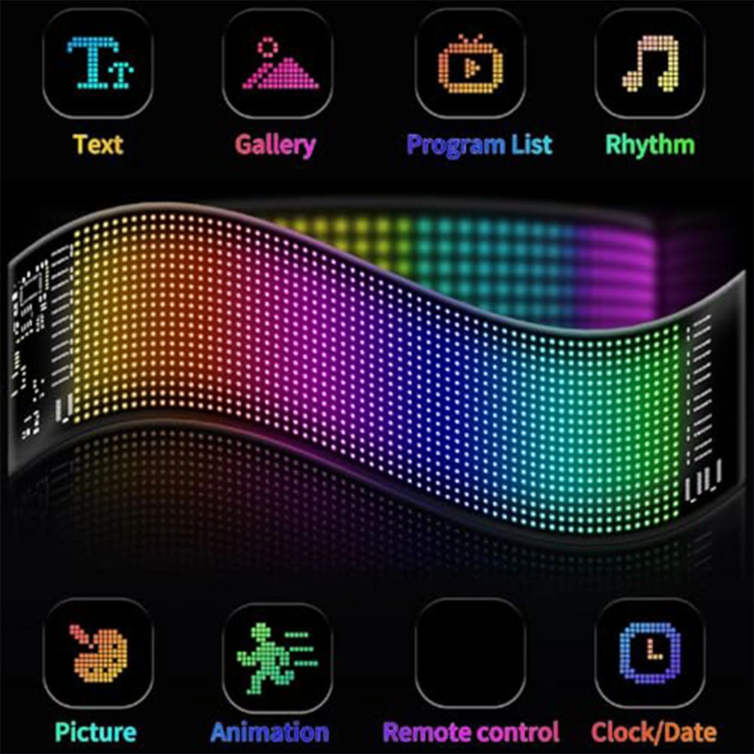 لوحة ليد للسيارة قابلة للبرمجة