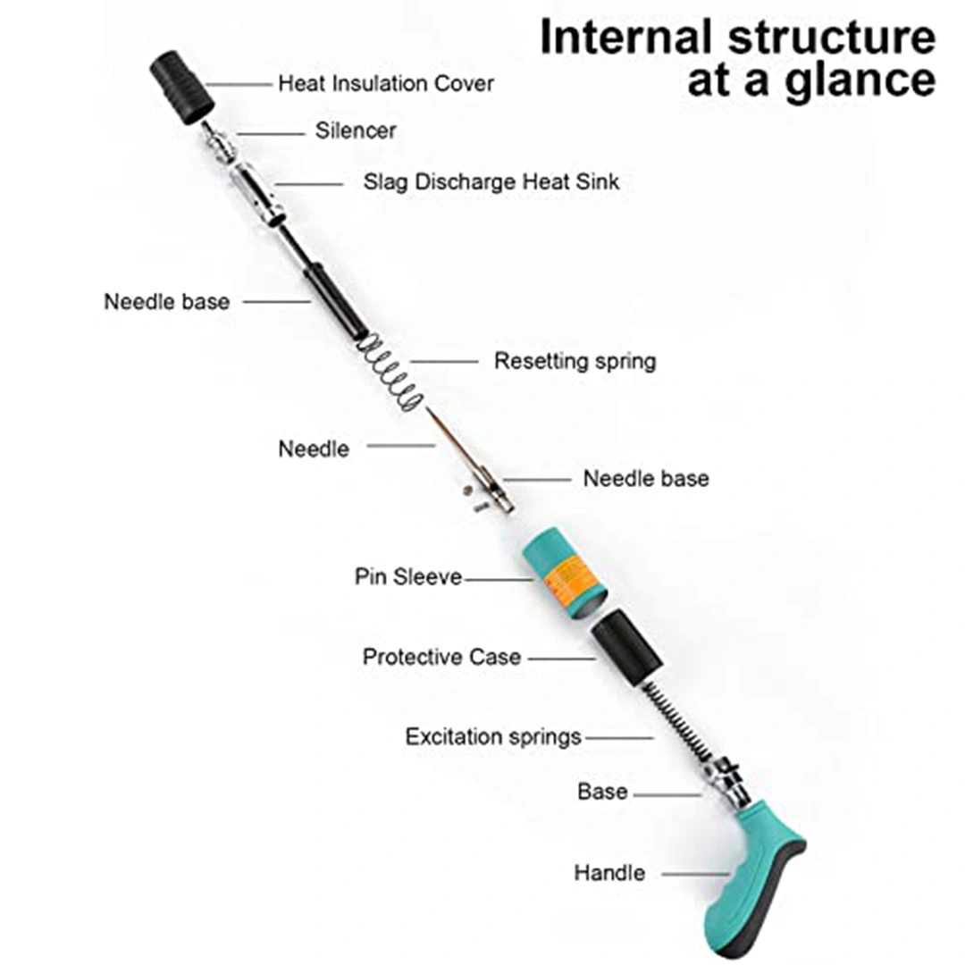 مسدس مسامير مع 20 قطعة مسمار فولاذي
