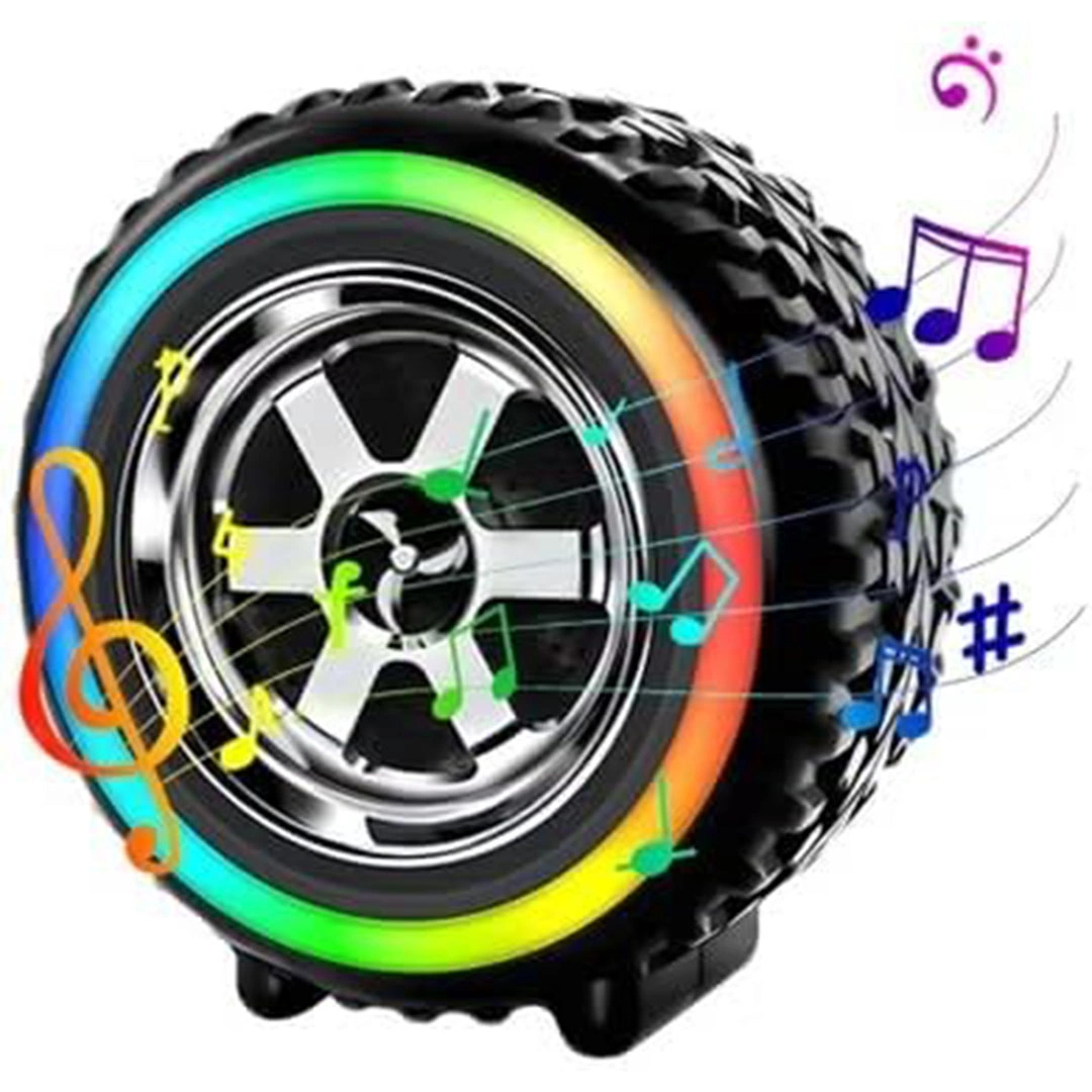 سماعة صب شكل كاوتش سيارة - اسود