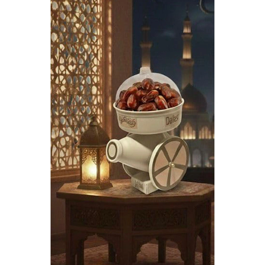 مدفع رمضان للتسالي - 16 سم - أبيض