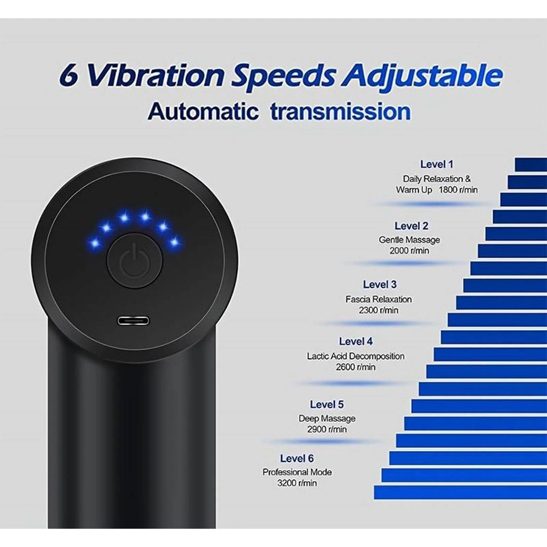 مسدس تدليك لتخفيف الالام - أحمر