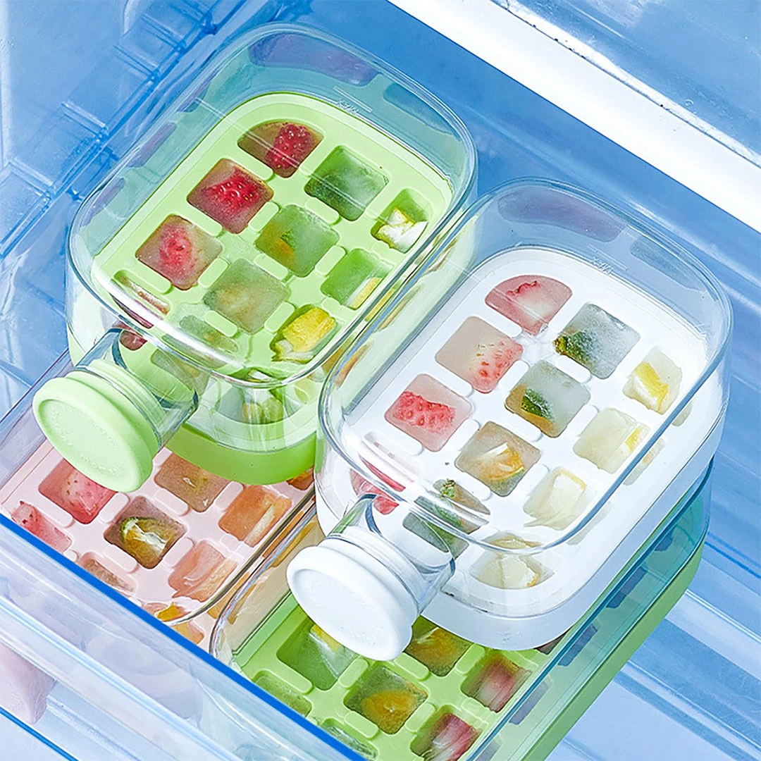 زجاجة مكعبات ثلج 2 *1 مع شفاطة - 500 مل