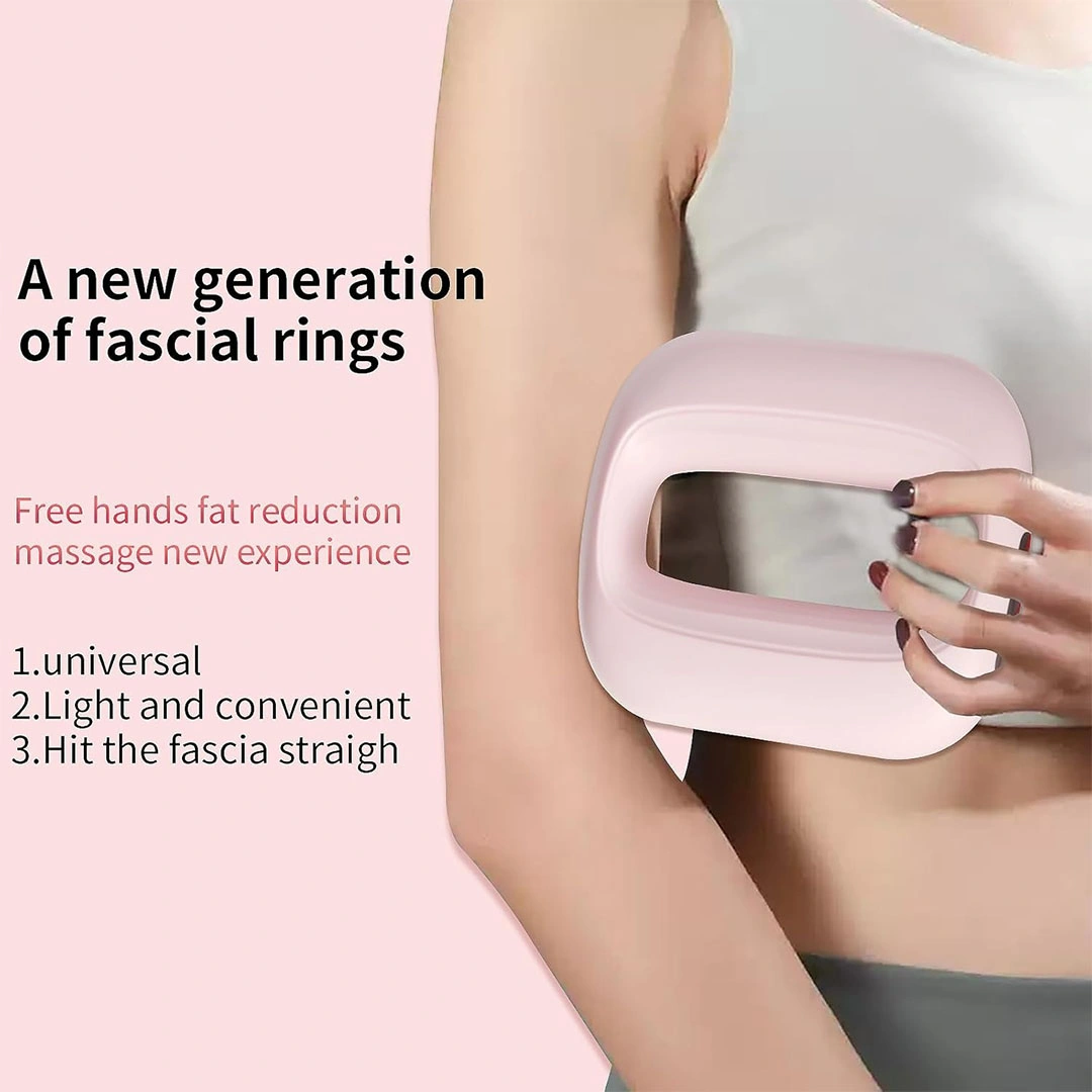 مسدس تدليك حلقي محمول - 7  اوضاع  - بينك / موف