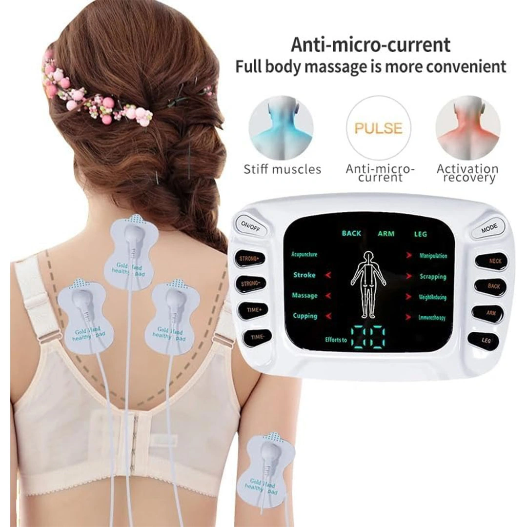 جهاز تدليك كهربائي لتخفيف الآلام - أبيض