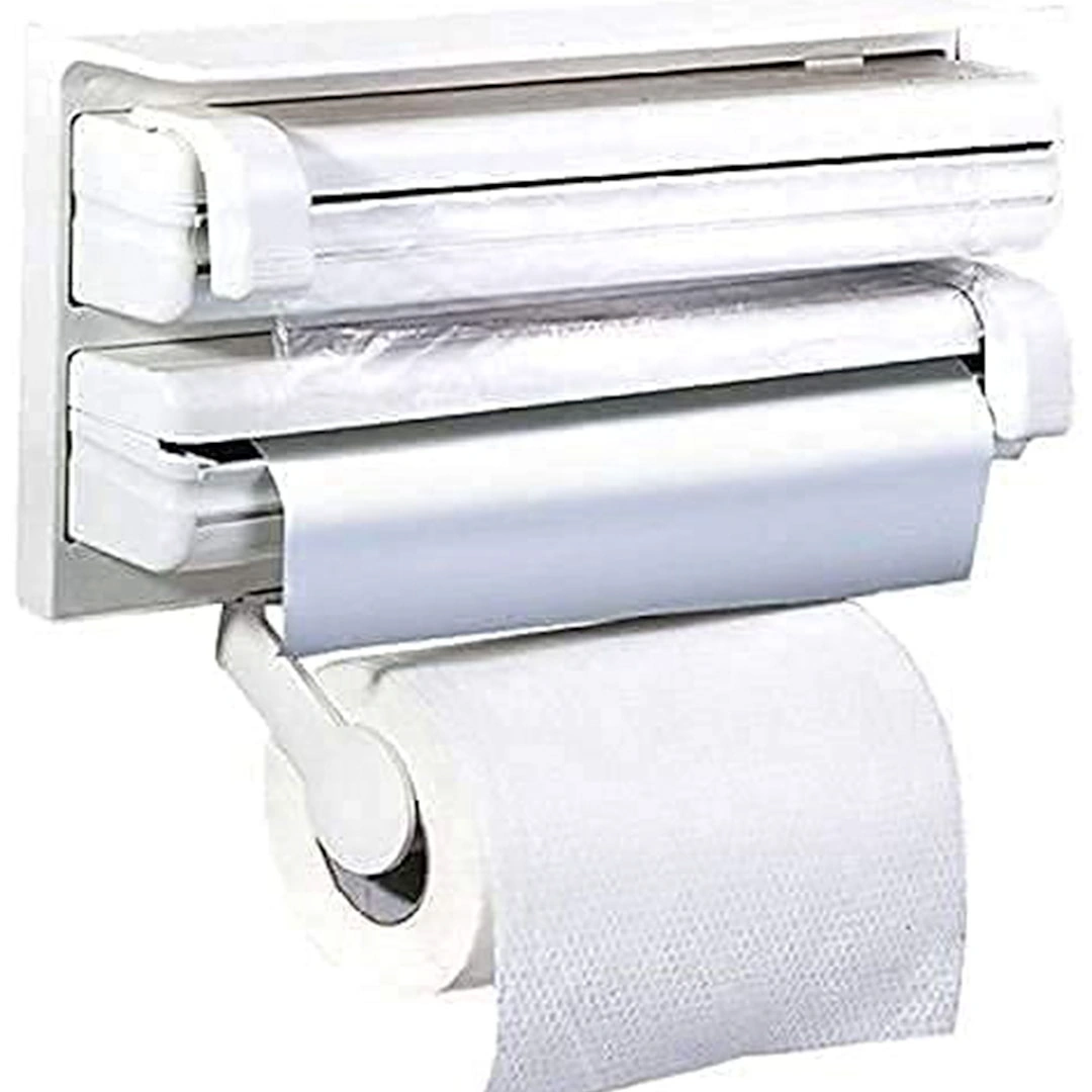 موزع ثلاثي منظم للمطبخ - 3*1 - أبيض