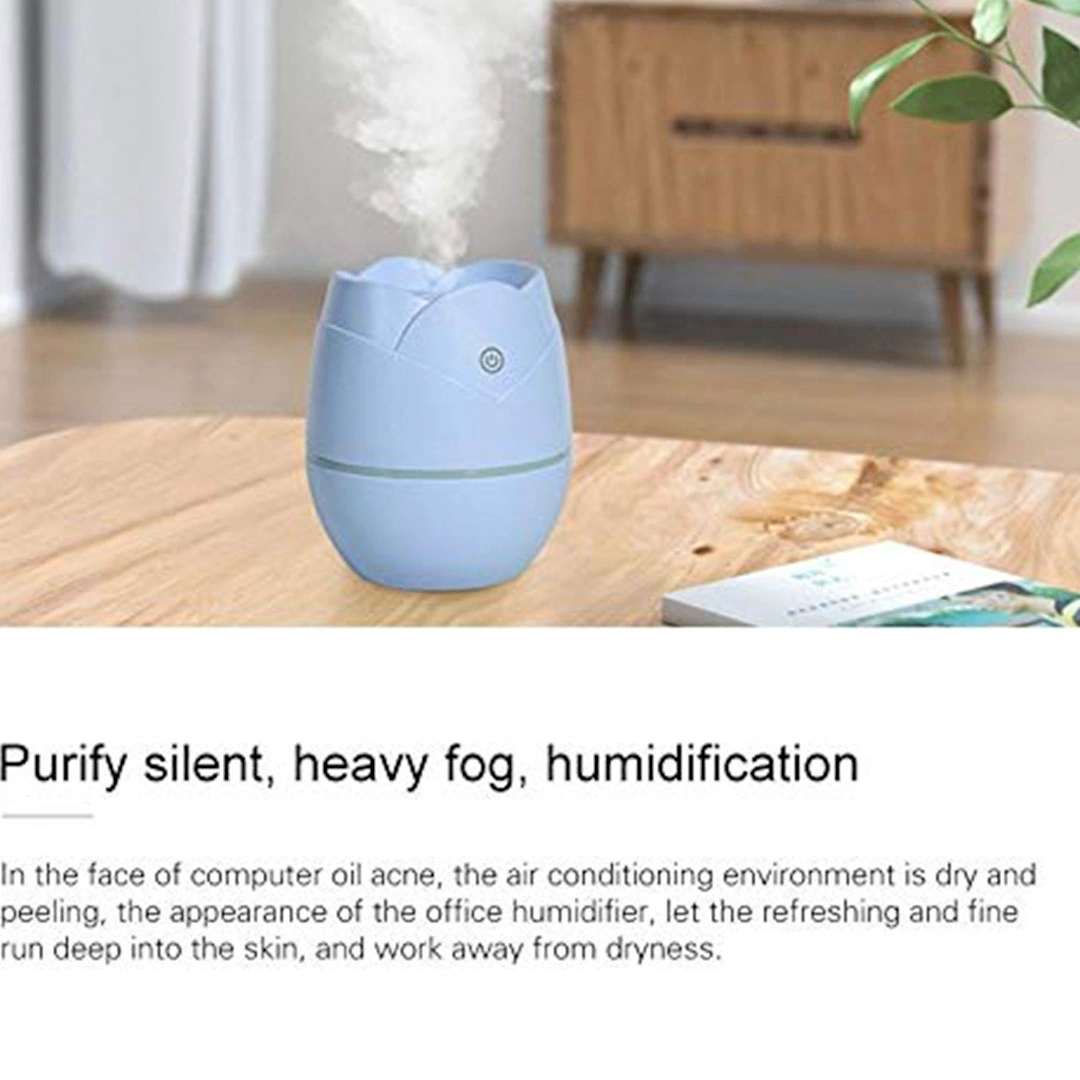 مرطب هواء منزلي 200 مللي - USB - وردي