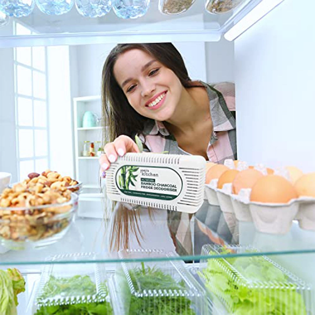 مزيل روائح للثلاجة من فحم الخيزران الطبيعي - قطعتان