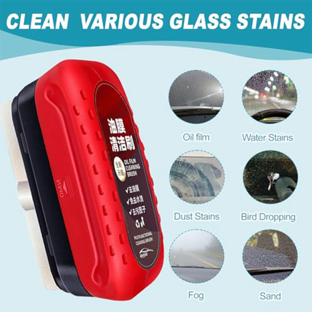 فرشاة تنظيف متعددة الوظائف لإزالة الزيت والأوساخ من زجاج السيارة