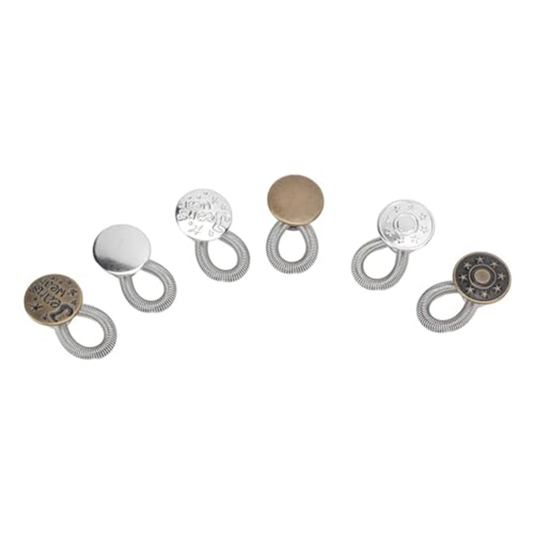 أزرار موسعة لحزام الخصر للجينز والياقات والأساور والأكمام - 6 قطع