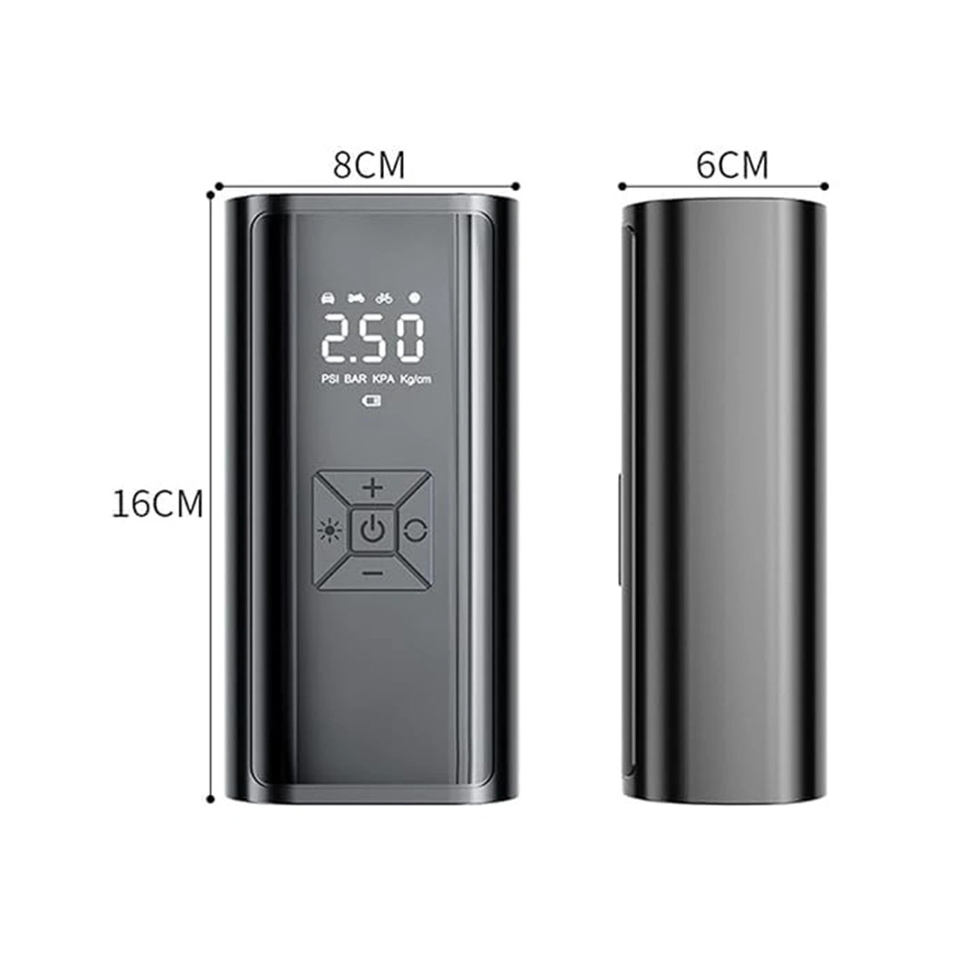 ضاغط هواء محمول 150PSI مع مقياس رقمي