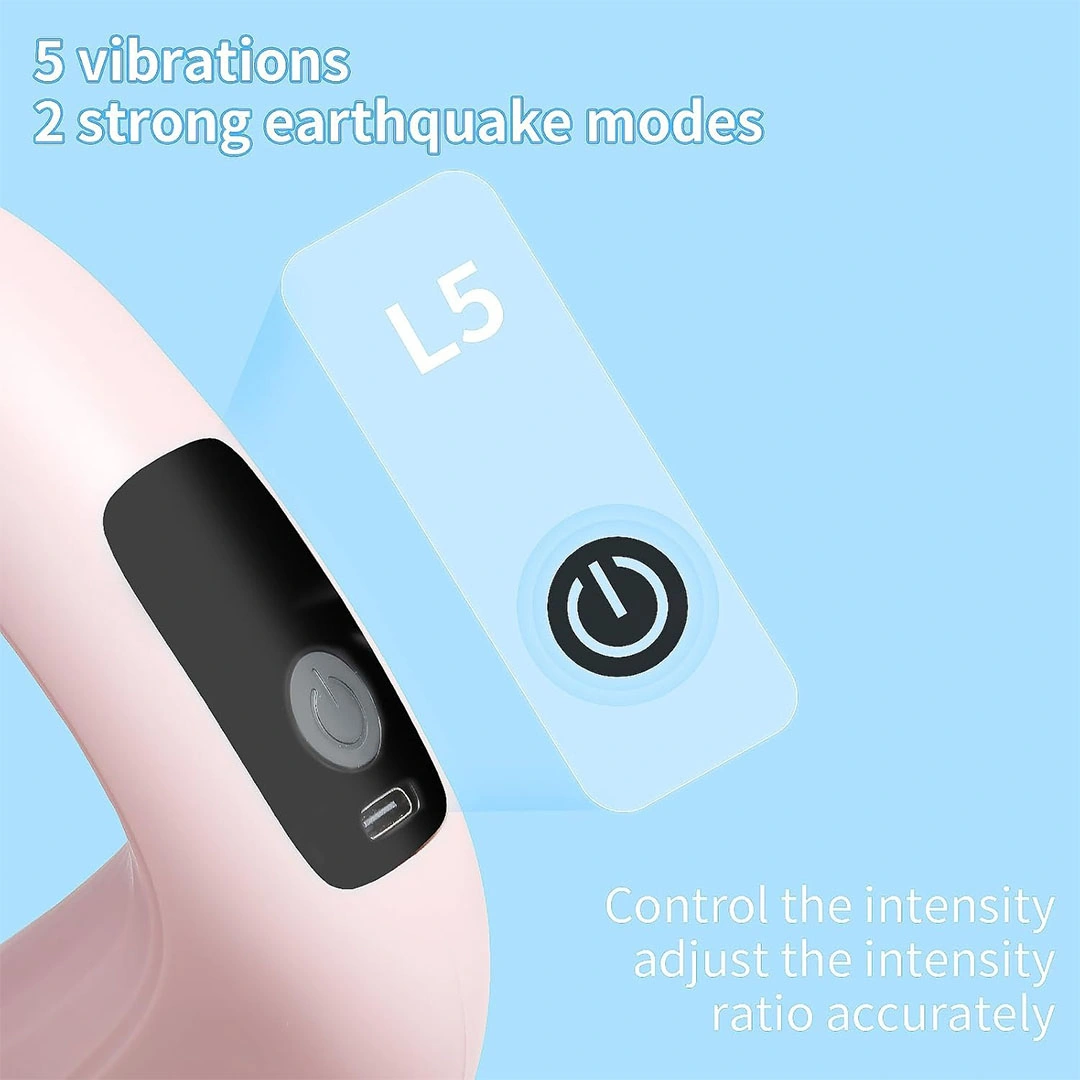 مسدس تدليك حلقي محمول - 7  اوضاع  - بينك / موف