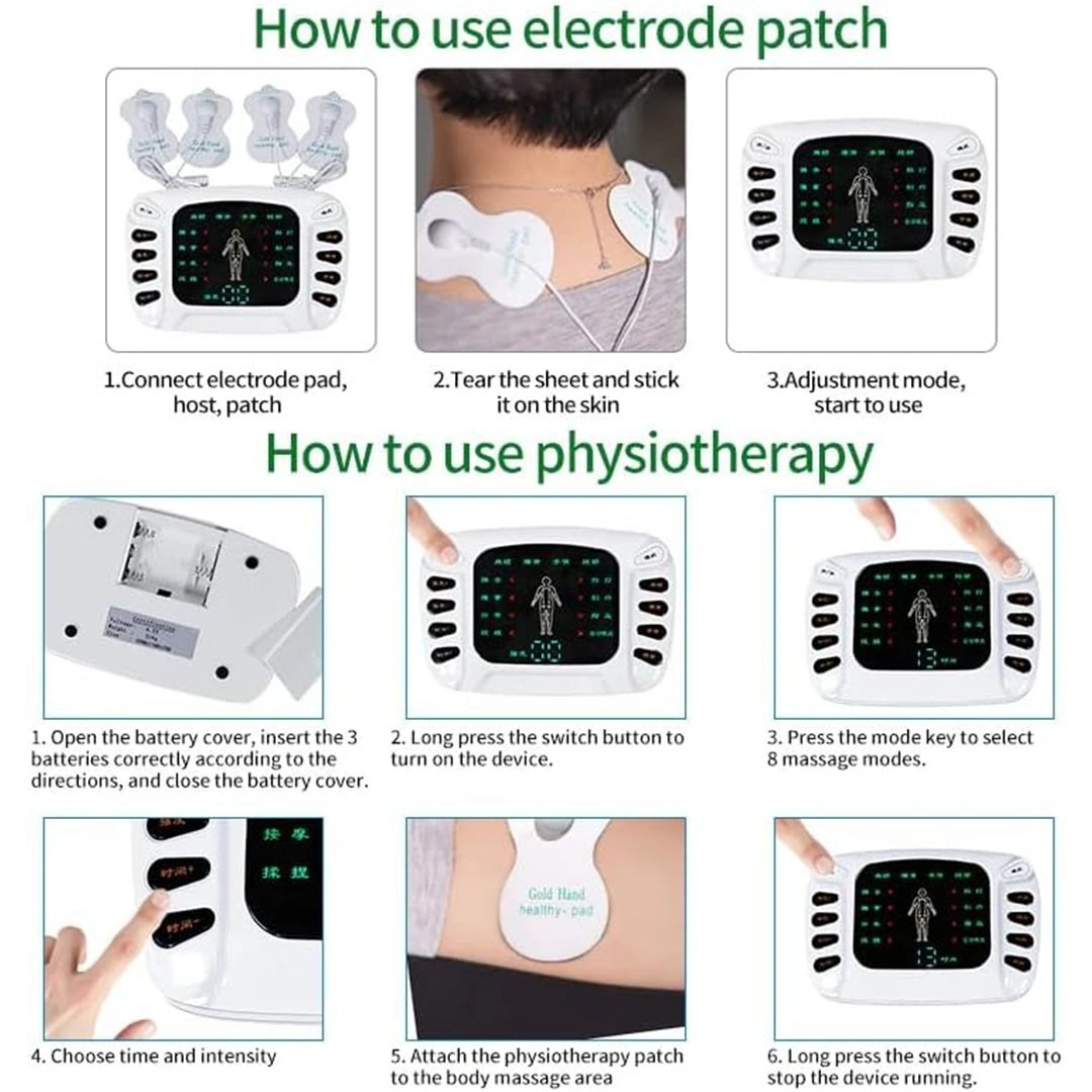 جهاز تدليك كهربائي لتخفيف الآلام - أبيض