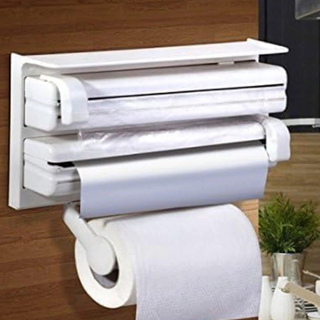 موزع ثلاثي منظم للمطبخ - 3*1 - أبيض