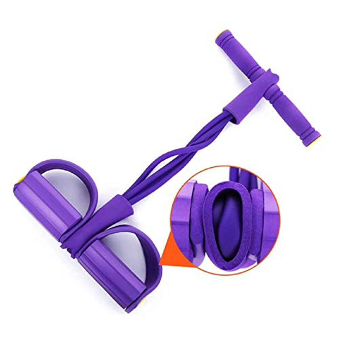 أداة تمرين مطاطية لسحب وشد الجسم 4 في 1 - لبني