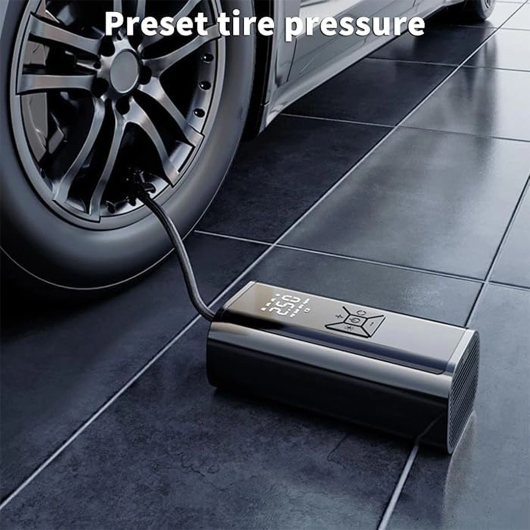 ضاغط هواء محمول 150PSI مع مقياس رقمي