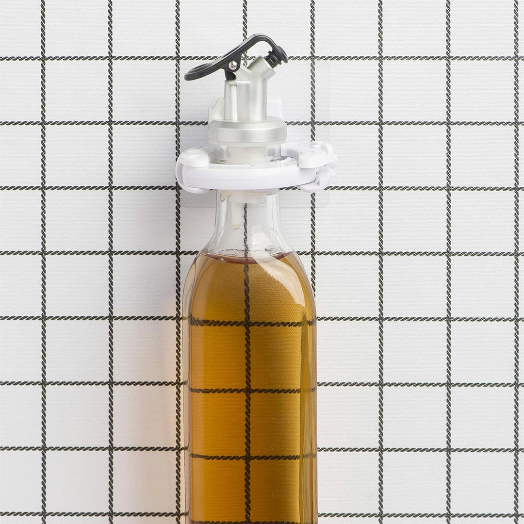 حامل زجاجات الشاور جل والصابون - أبيض