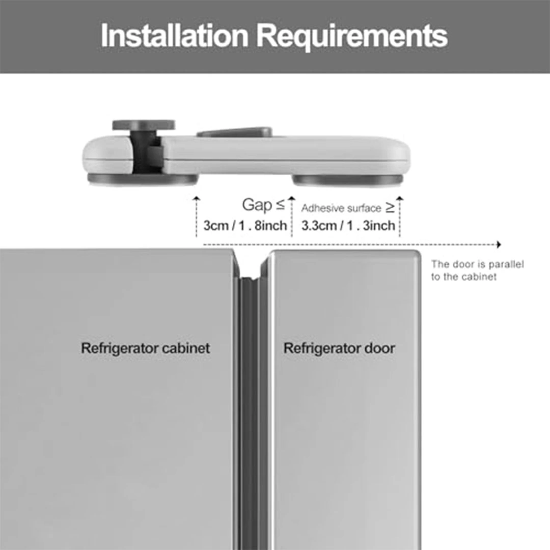 أقفال أمان للأطفال للثلاجة والخزائن - 5 قطع - رمادي