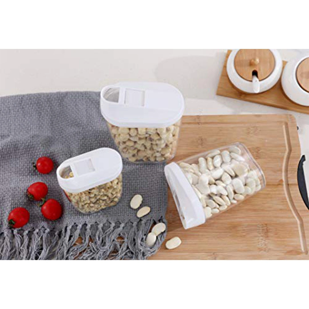 طقم علب حفظ طعام محكمة الغلق - شفافة - 5 قطع