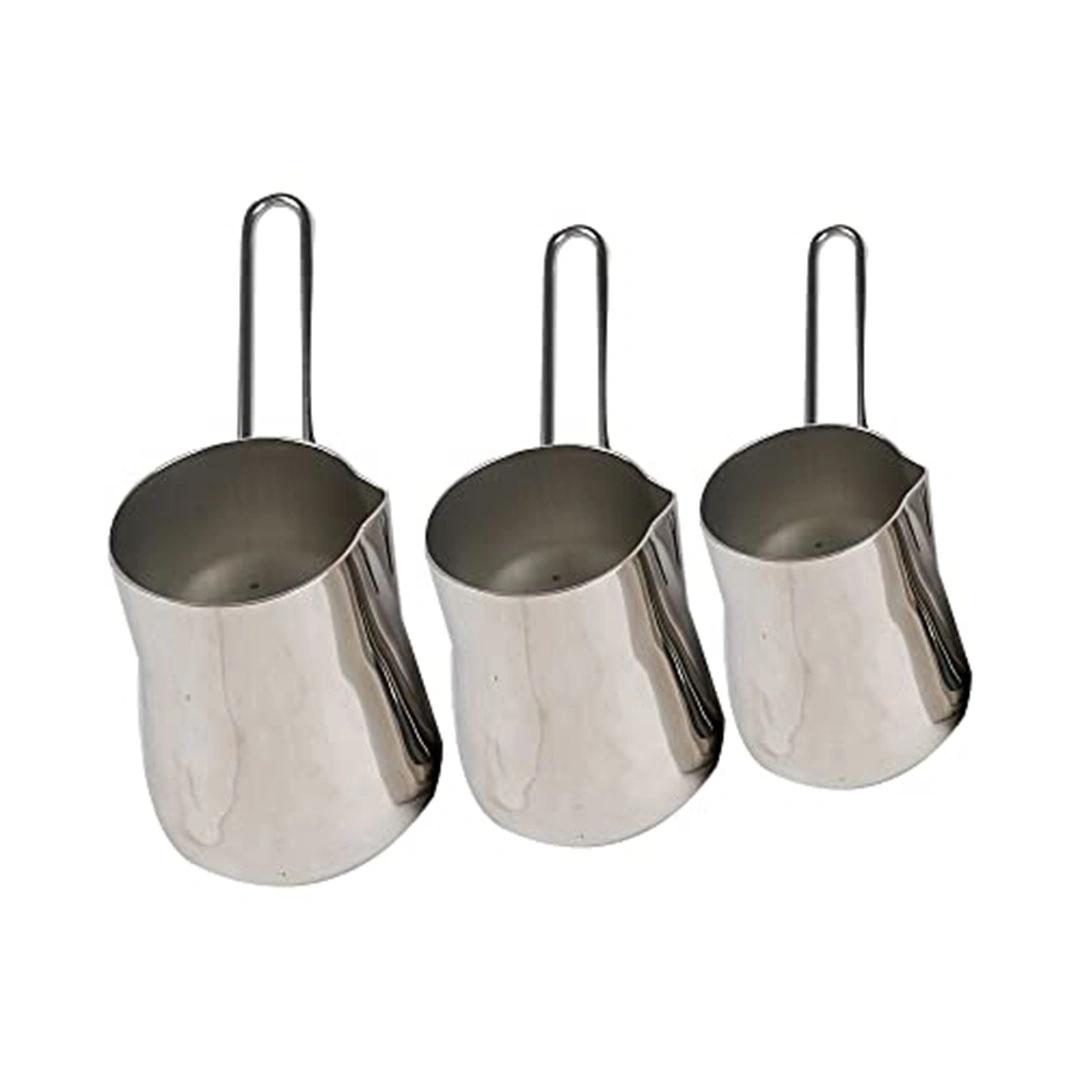 طقم كنكة قهوة تركي استانلس - ٣ قطع