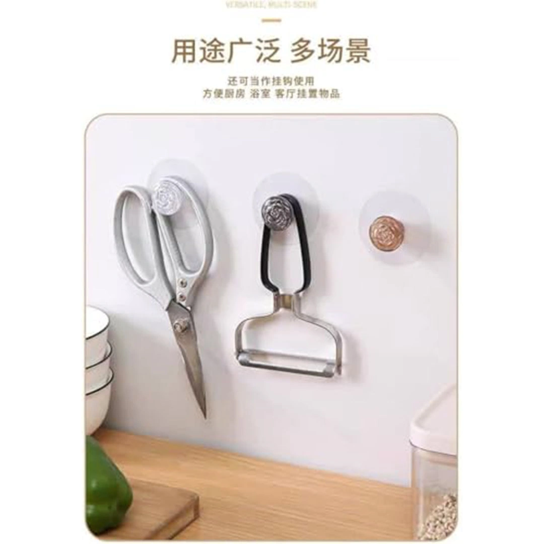 مقابض أدراج شفافة لاصقة - ٩ قطع