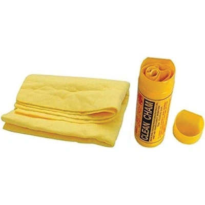 قماش شمواه صناعي لتنظيف السيارة - أصفر