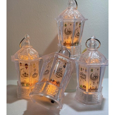 ميدالية فانوس رمضان اكريلك - شفاف - ميني