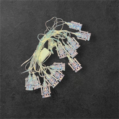 فرع ليد كريستال شكل فانوس - متعدد الالوان - 12 ليد