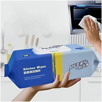 مناديل مبللة لإزالة الدهون - 80 منديل