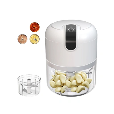 مفرمة ثوم كهربائية صغيرة قابلة لإعادة الشحن - 250 مللي