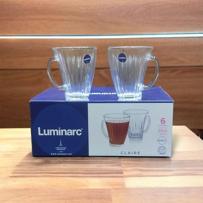 مج زجاجي ماجوري 150 - 6 قطع - 250 مل شفاف