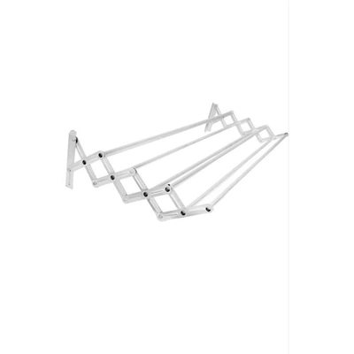 منشر حائط قابل للطي - فضي - 10 حبل