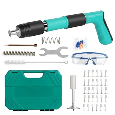 مسدس مسامير مع 20 قطعة مسمار فولاذي