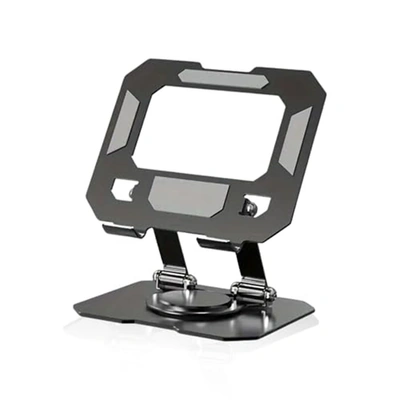 حامل تابلت ألومنيوم دوار 360° - أسود