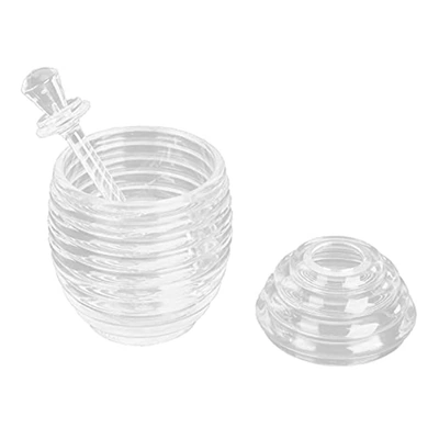 برطمان عسل شفاف مع ملعقة - 265 مل