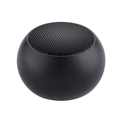 مكبر صوت بلوتوث صغير بصوت محيطي ٣٦٠ درجة - أسود