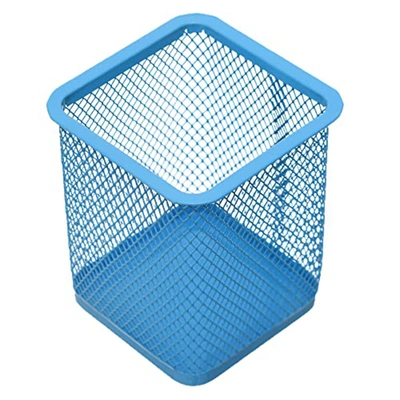 حامل أقلام معدني - أزرق