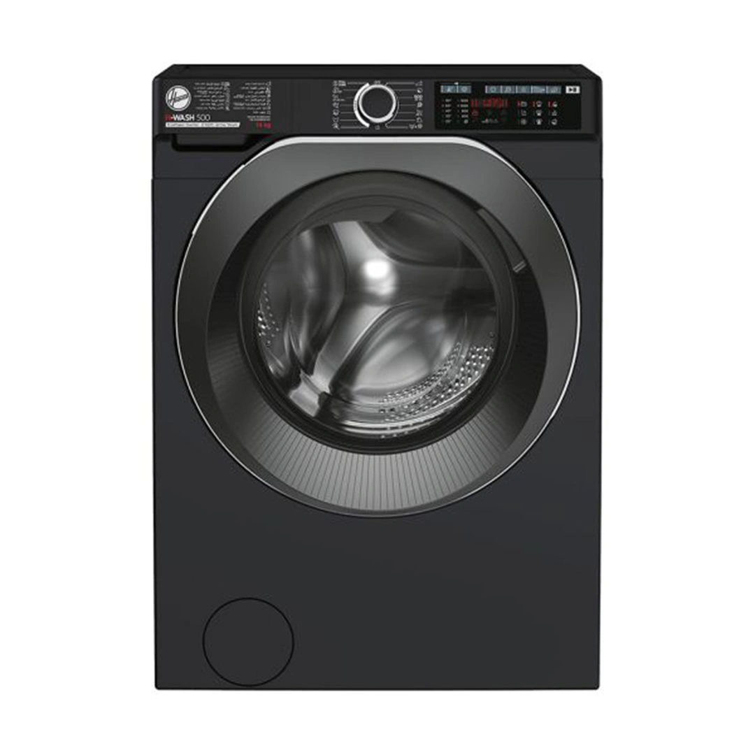 هوفر - غسالة ملابس فول أوتوماتيك - 14 كجم - انفرتر - أسود - HW414AMBCB-EGY