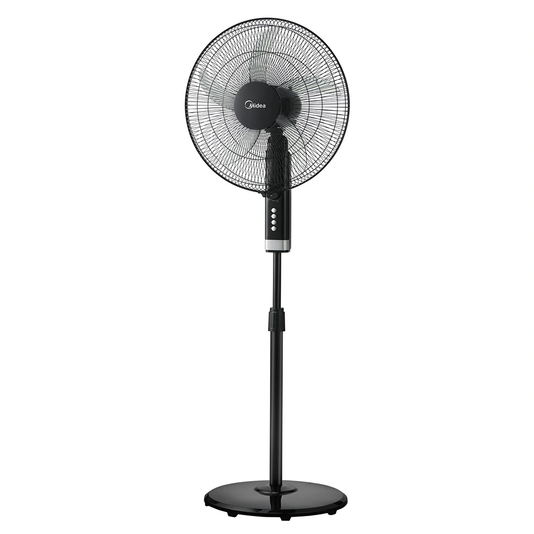 مروحة ستاند - ميديا - FS45-25MT-BK - 18 بوصة - محرك نحاسي - 75 وات - 5 ريش - أسود