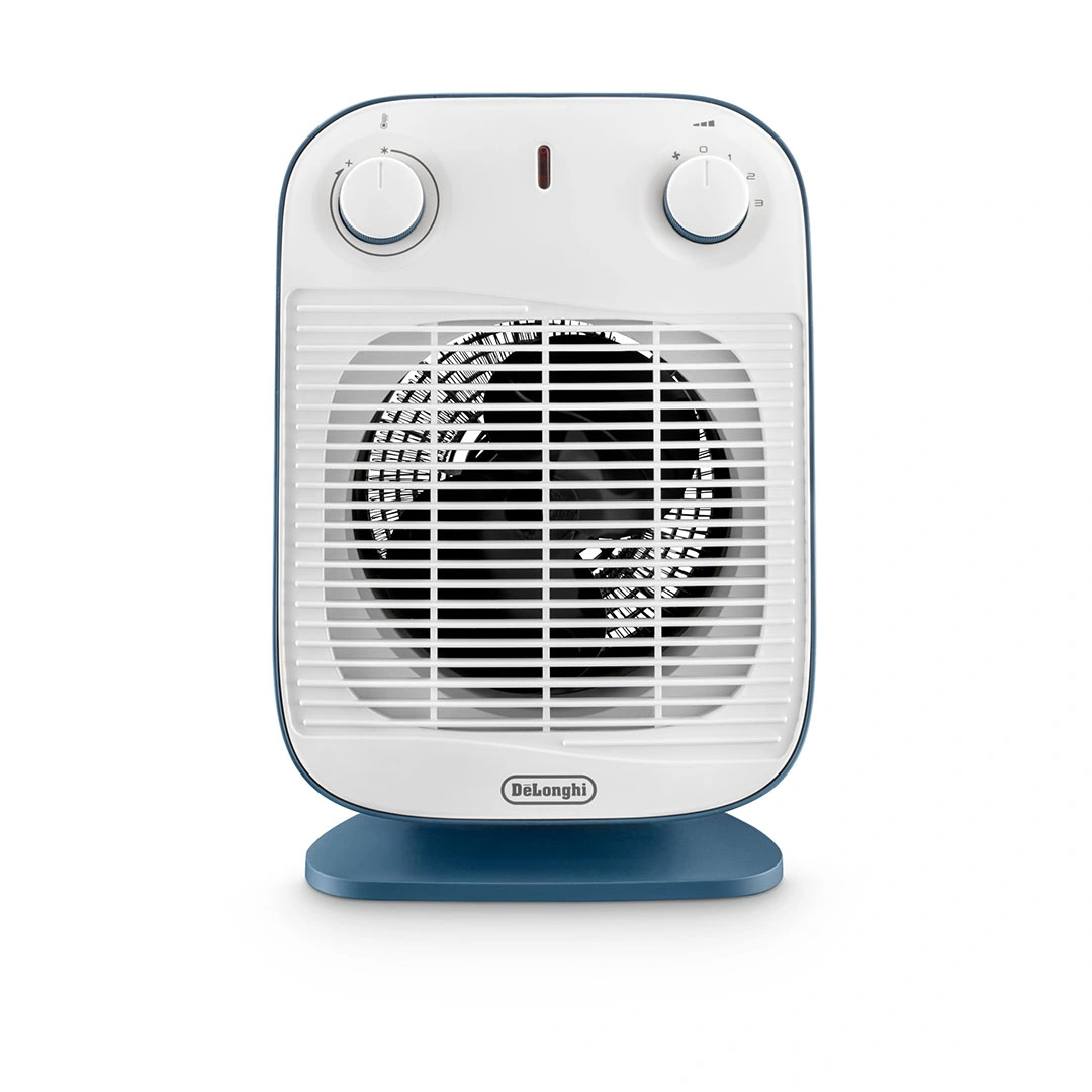 مدفأة عمودية بمروحة ديلونجي - أزرق/أبيض - 3 إعدادات - 2000 وات - HFS50B20.AV