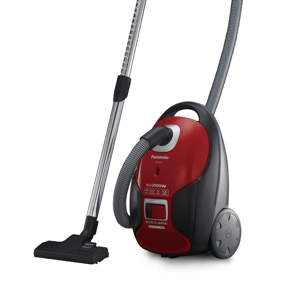 مكنسة كهربائية باناسونيك - 2100 وات - أحمر - MC-CJ915
