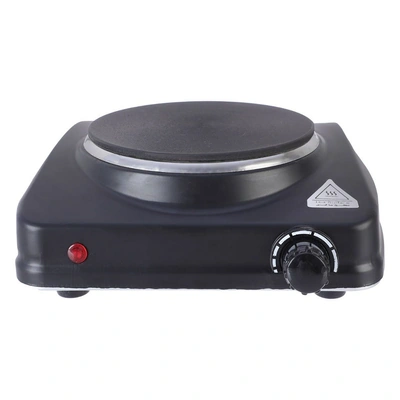 بوتاجاز مسطح كهربائي جنرال - 1 عين - 1500 وات - أسود - GP-H-1500