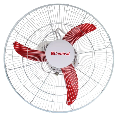 مروحة - كرنفال - كاريوكا - 18 بوصة - 3 منافذ - أبيض - 100 وات