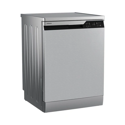 غسالة أطباق هيتاشي - 15 فرد - 60 سم - انفرتر - شاشة LED - 6 برامج - استانلس - HNFP3630XB