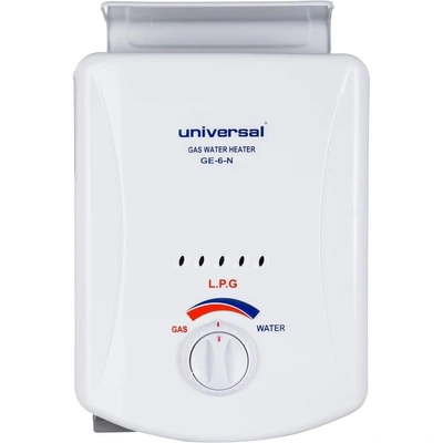 سخان مياه غاز يونيفرسال، 6 لتر - أبيض - Ge-6-N