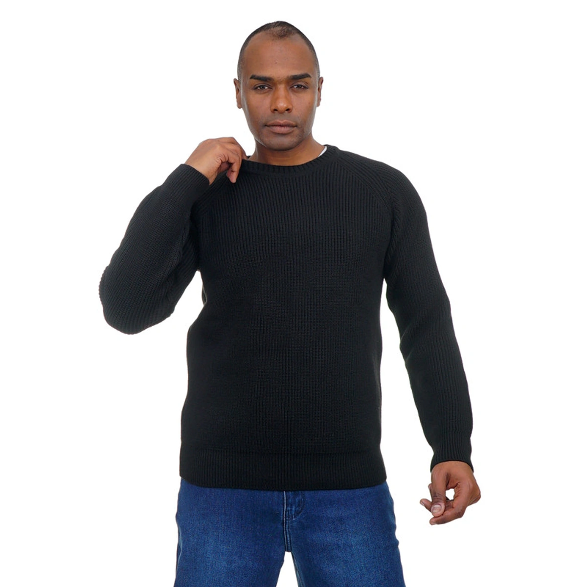 بلوفر صوف رجالي رقبة دائرية - 108010028