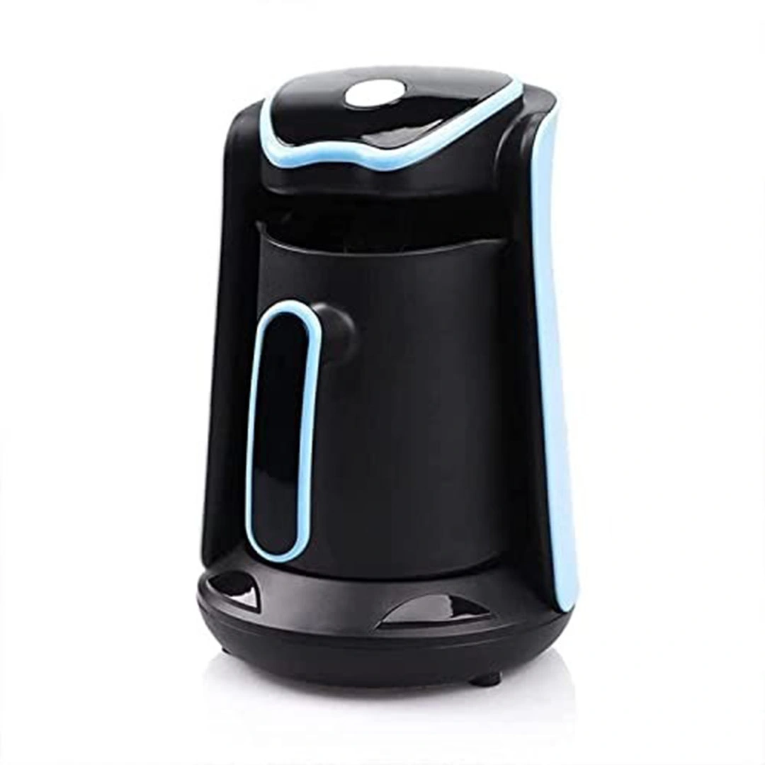 ماكينة قهوة تركي كهربائية - أسود/لبني