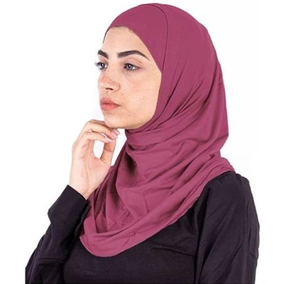 حجاب تلبيسة سوري - 2 قطعة - فوشيا